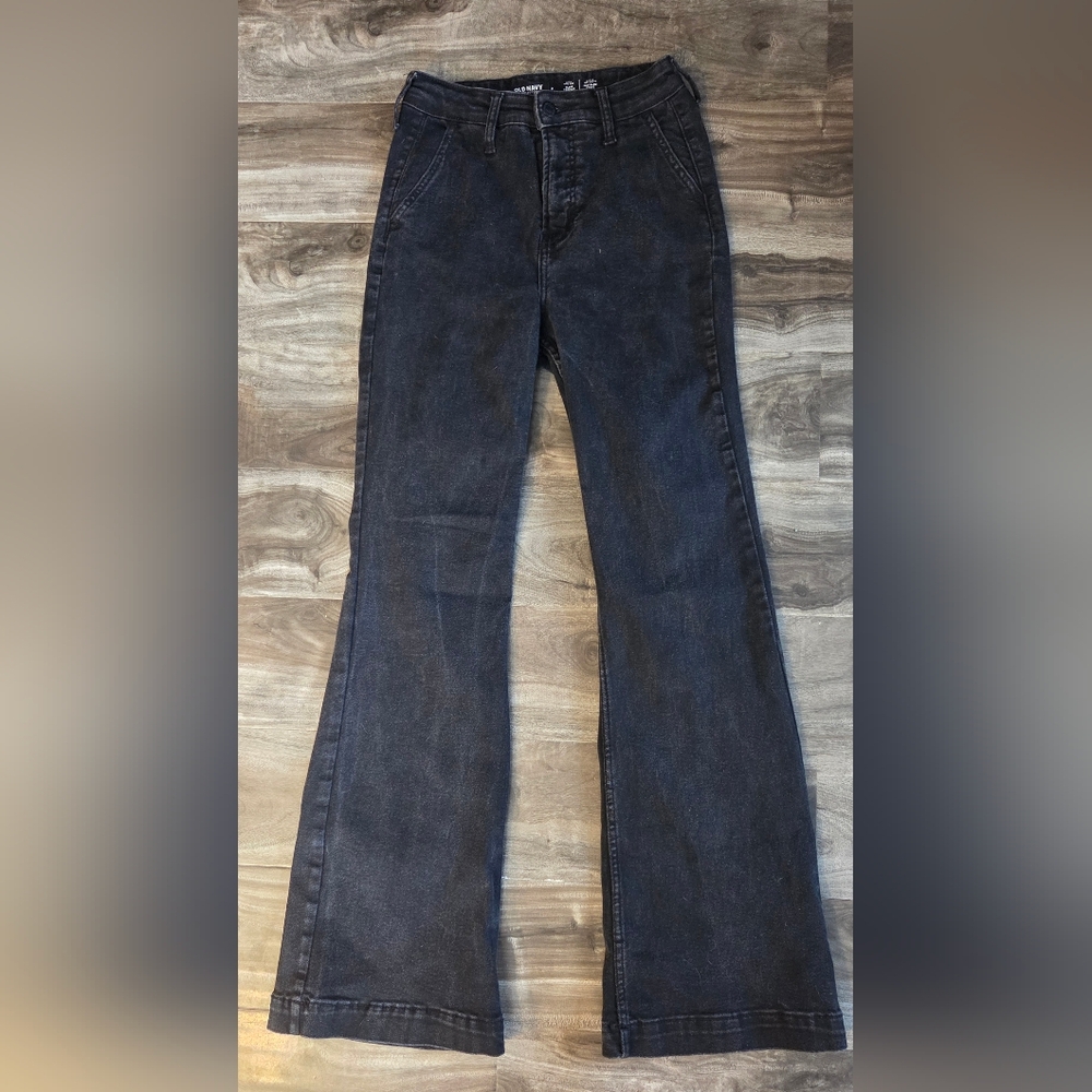 Old Navy Dark Gray Women's Flare Jeans